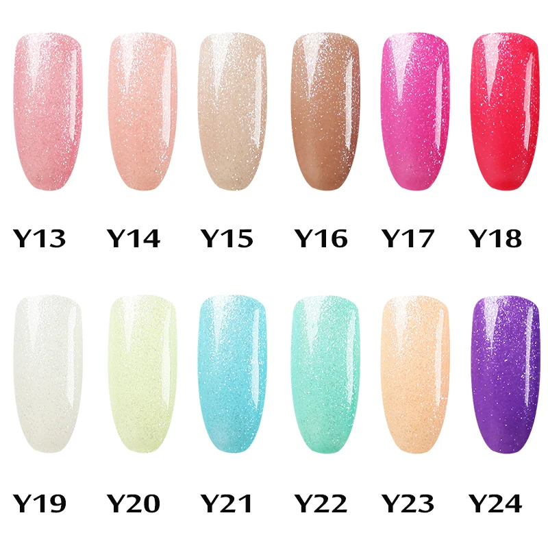 Нам $1 Выкл в США $2 Gelfavor из серебряных алмазов серии гель Lacquer7ml Цвета вымачивать