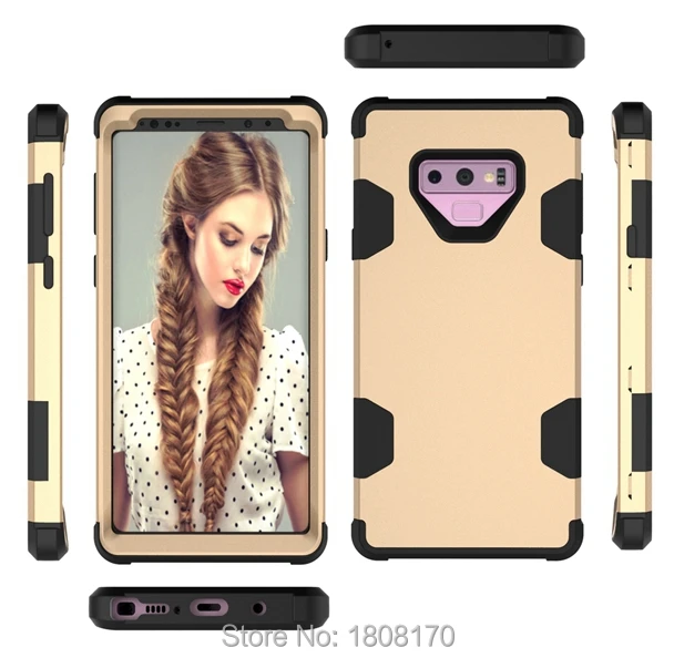 Гибридный защитный чехол 3 в 1 для Iphone X 8 7 6 6S Plus Samsung Galaxy NOTE9 NOTE8 S9 S8 телефона 50