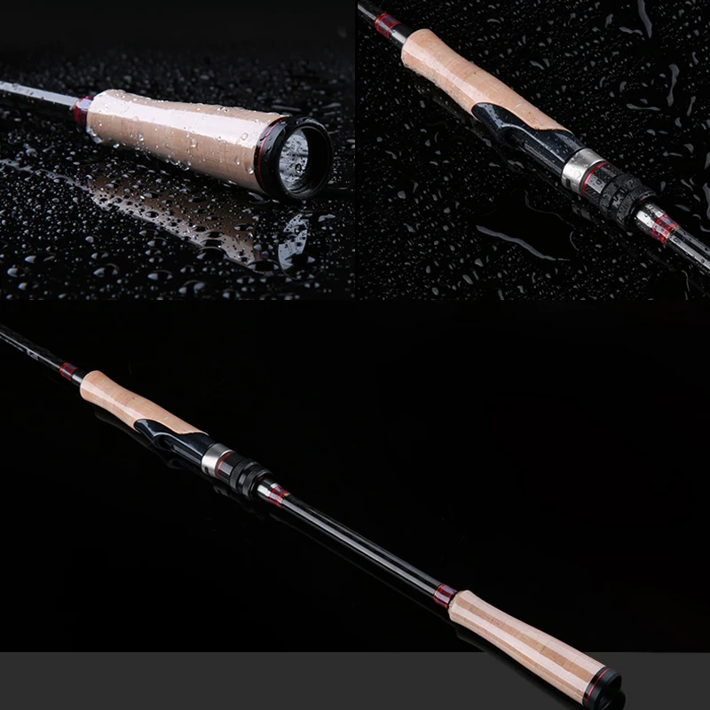 

TSURINOYA Spinning Rod 2.28m 2 Section Carbon Lure Fishing Rod FUJI Reel Seat and FUJI Guide Ring Cork Handle Lure Weight 6-18g
