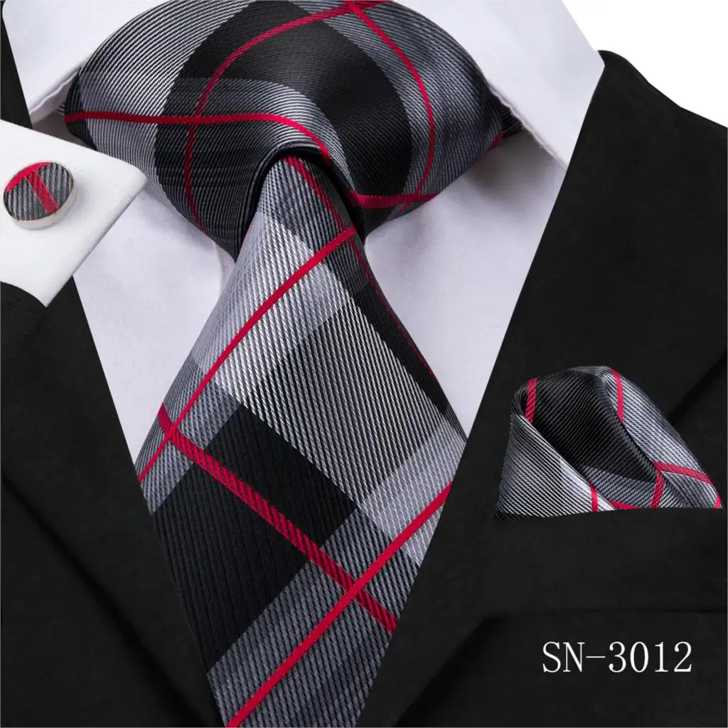 SN-3012 C-3048 Hi-Tie Роскошный Шелковый мужской Галстук Пейсли синий галстук носовой платок запонки набор 8,5 см Мужские Классические Вечерние и свадебные галстуки 150 см - Цвет: SN-3012
