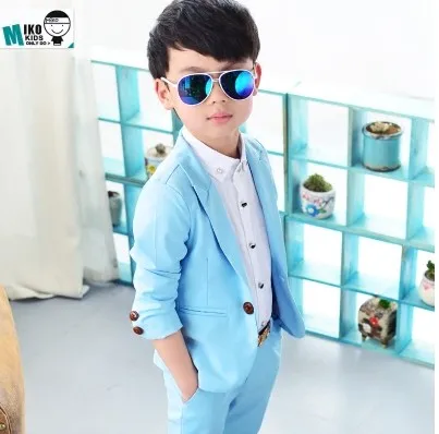 Детский Повседневный костюм для мальчиков весенне осенний детский смокинг в