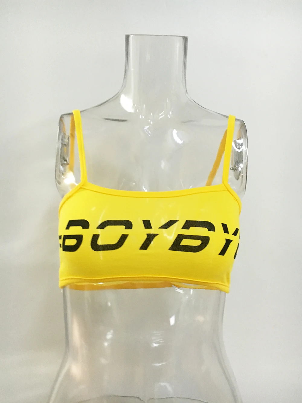 Women 2018 Summer Crop Top Letter Print Cotton Slim Waist Camis Sexy Spaghetti Vest Streetwaer Cropped Tops |