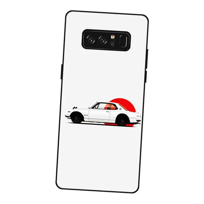 N242 Ae86 Harsh Car Black Silicone Case Cover For Samsung Galaxy Note 3 4 5 8 9 10 M10 M20 M30 |