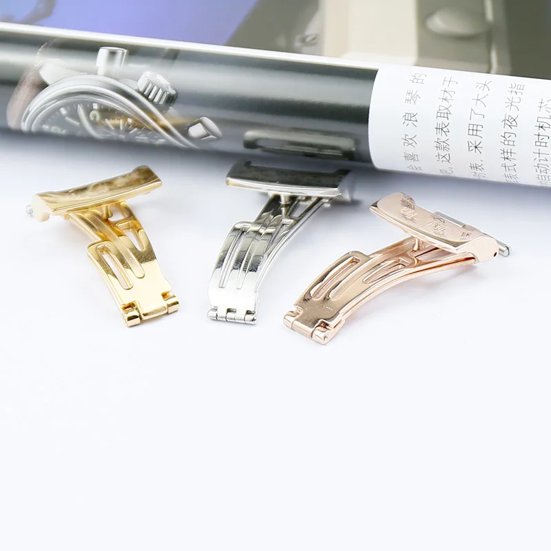 Watch accessories 18mm stainless steel buckle for AP leather strap vacuum stainless steel gold-plated buckle waterproof buckle