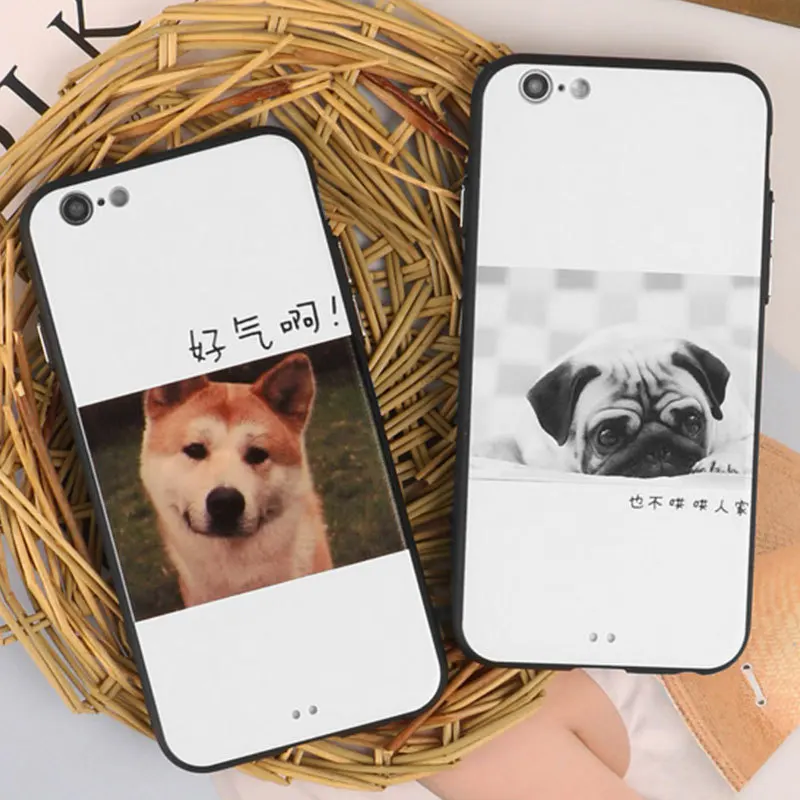 Y-ZU чехол для телефона iPhone 6 6s 7 8 plus X личность оригинальность смешная собака рука