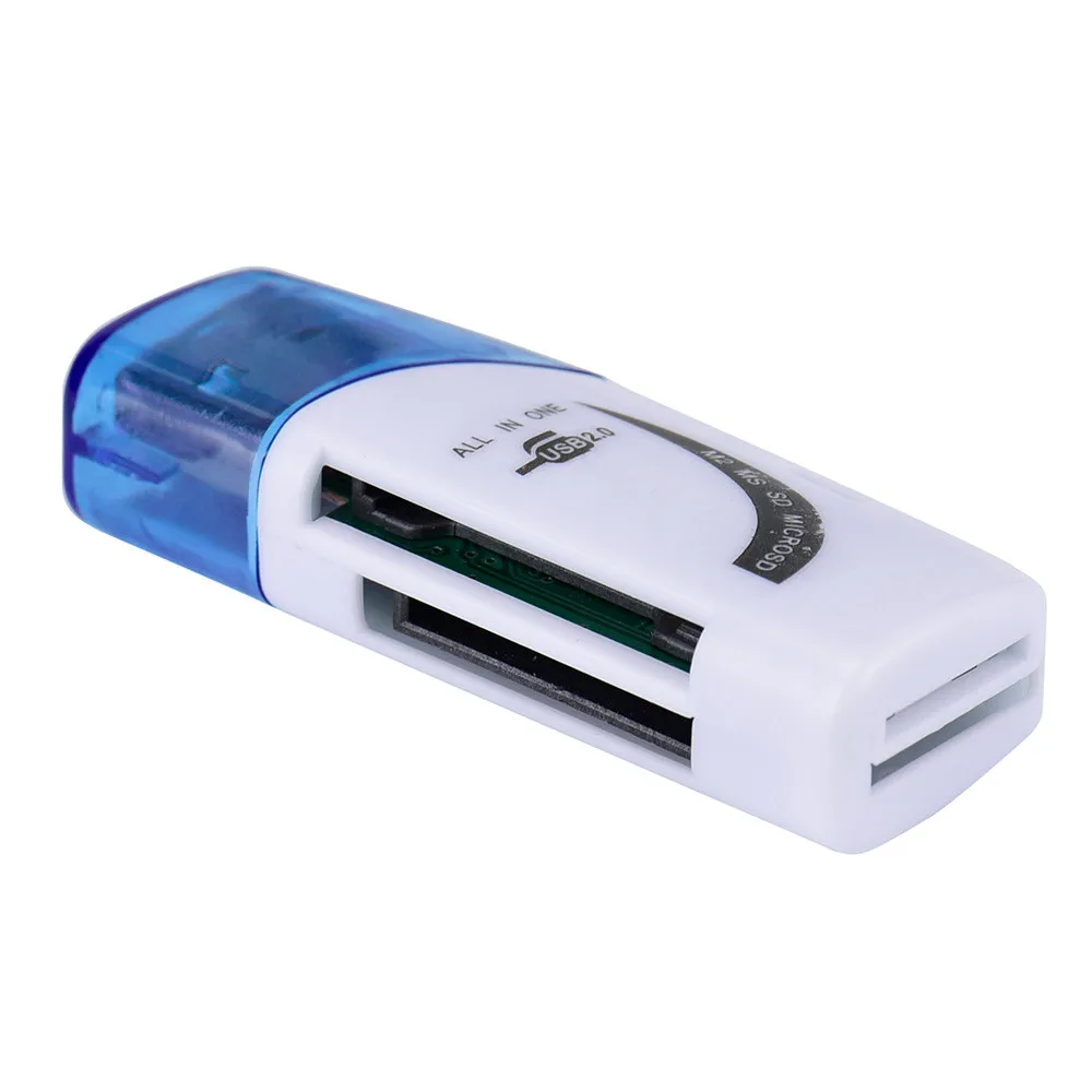 Горячая продажа кардридер для Micro SD SDHC TF M2 MMC MS PRO DUO все в 1 USB 2 0 мульти памяти Прямая