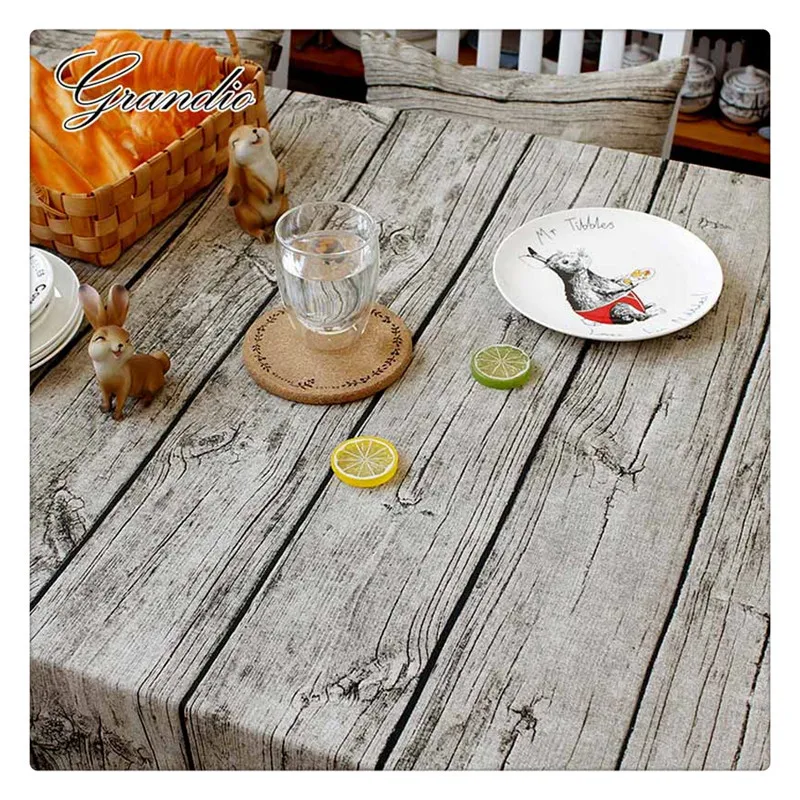 Скатерть из натурального льна 6 размеров набивная хлопковая скатерть с принтом