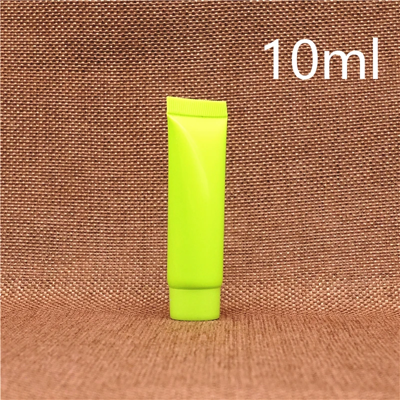 Зеленый 10 мл пластиковый косметический лосьон для выдавливания бутылки шампунь