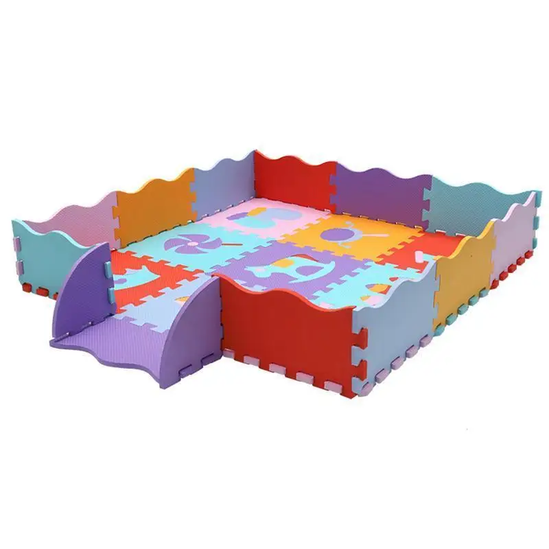 Мультяшный ковер с животным рисунком Eva пена головоломка материя дети пол