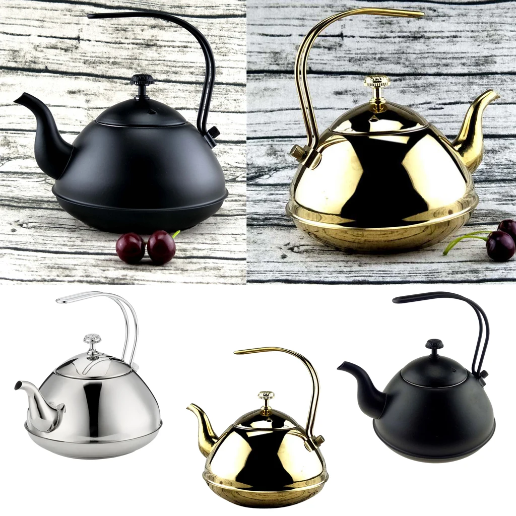 

2L Whistling Tea Kettle with Handle Stainless Steel Teapot for Stovetops Camping Hiking Picnic BBQ Tea Pot Outdoor Water Kettle