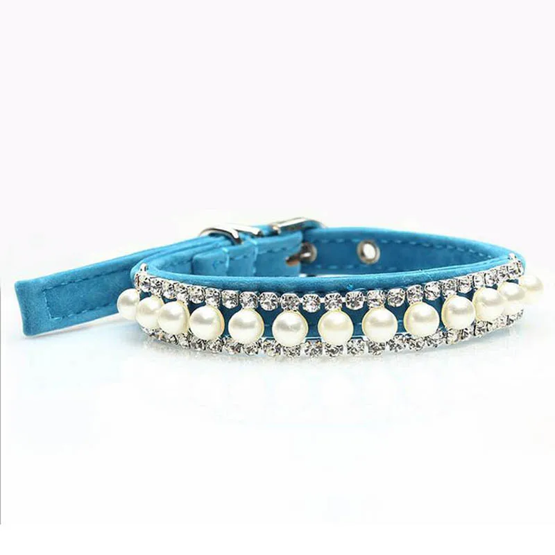 Милые воротники ручной работы с жемчугом собакой котом ожерелья для собаки щенка