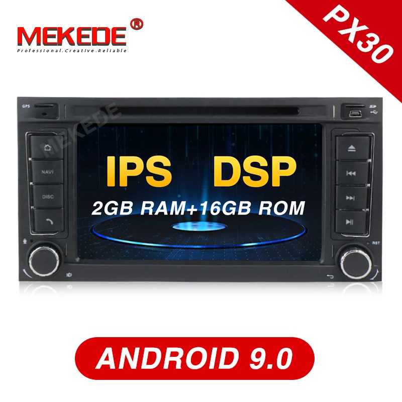 Автомобильный dvd проигрыватель PX30 Mekede Android 9 0 DSP IPS gps для Volkswagen/Touareg Transporter T5 Multivan 2002