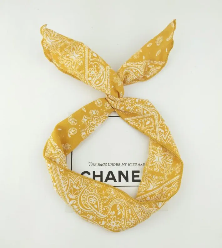 Женская эластичная бандана для йоги с цветочным принтом |