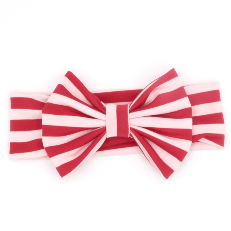 1PC Retail New Cute Baby Headband 5"Bow Stripe Hair Accessory Children Birthday Party Hairband |