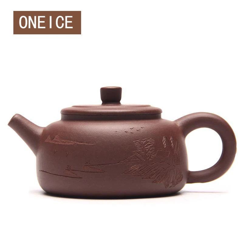 Чайный горшок с благословением грязевой Фиолетовый Глиняный чайный набор чайные