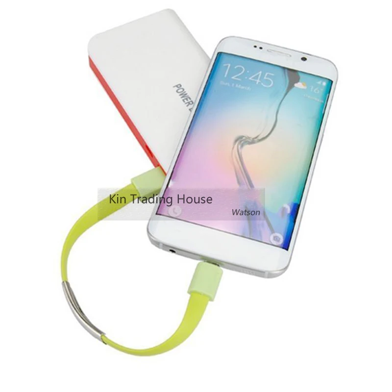 Данных Зарядное устройство кабель для iPhone Мини короткие плоские браслет Micro