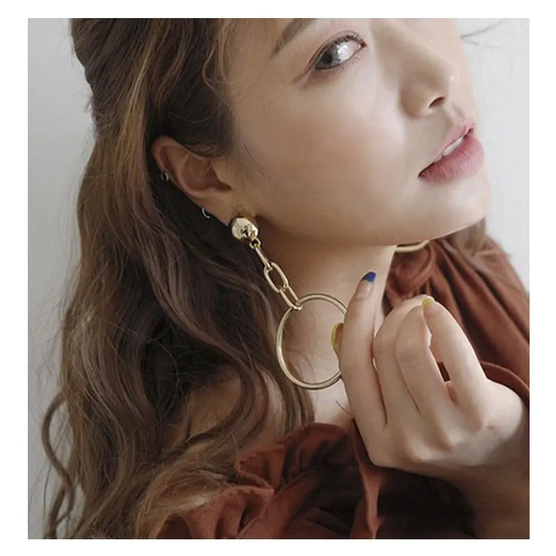 Женские серьги в форме звезды большие круглые с перламутровым покрытием