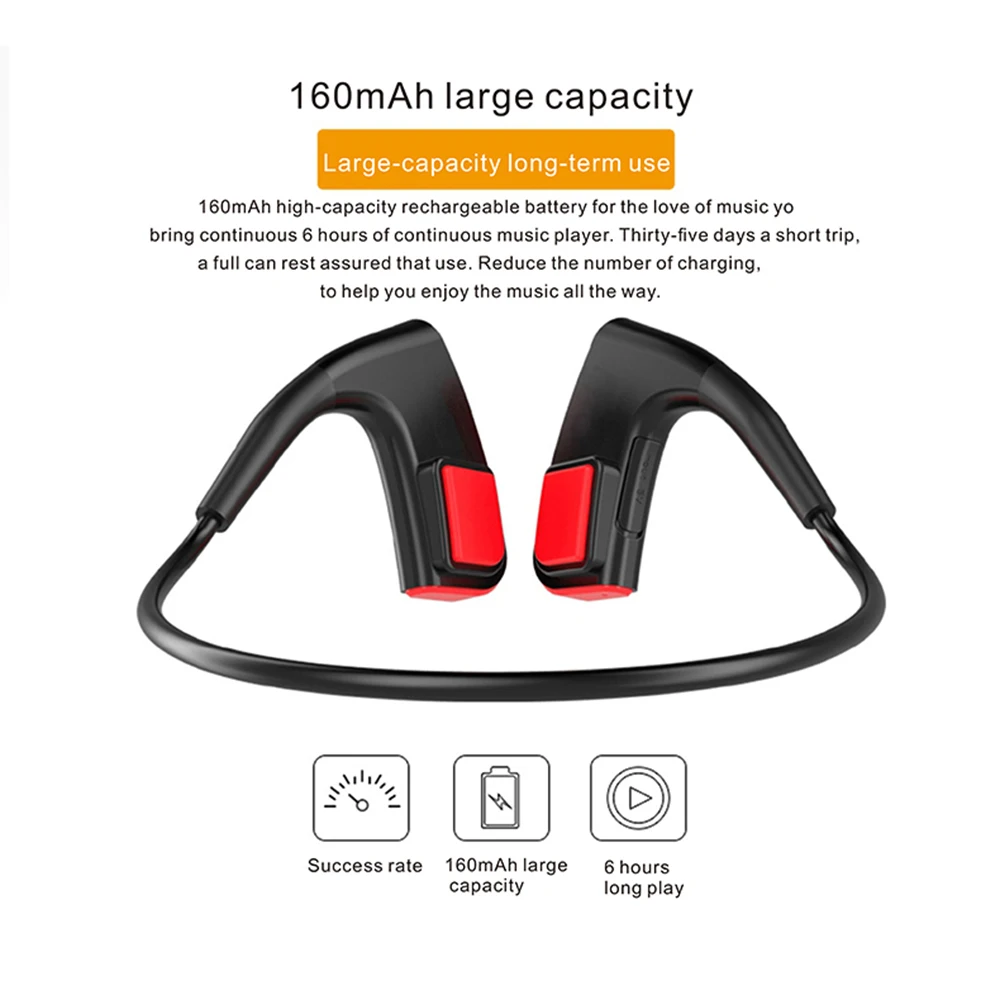 Kobwa E1 Беспроводной Bluetooth наушники костной проводимости гарнитуры