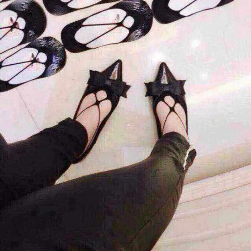 Женские нескользящие тапочки Нескользящие невидимые с перекрестными кружевами