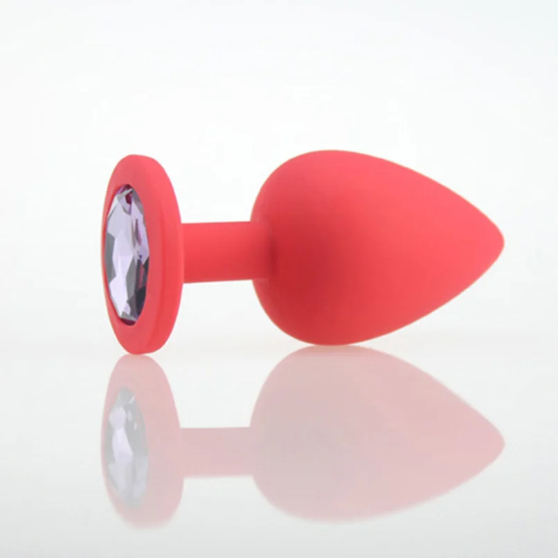 3PCS Large Medium Small in Set Silicone Anal Plug Unisex Plated Jeweled Sex Stopper Adult Toys for Men and Women Trainer | Красота и