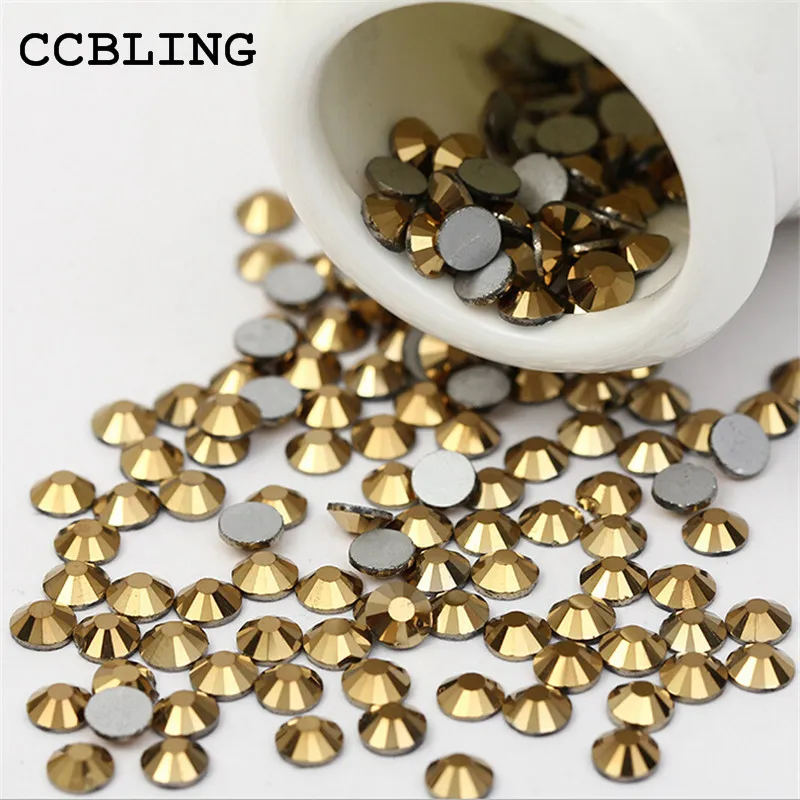 Стразы для ногтей CCBLING ss3 -ss30 с плоской задней поверхностью Блестящие DIY 3d