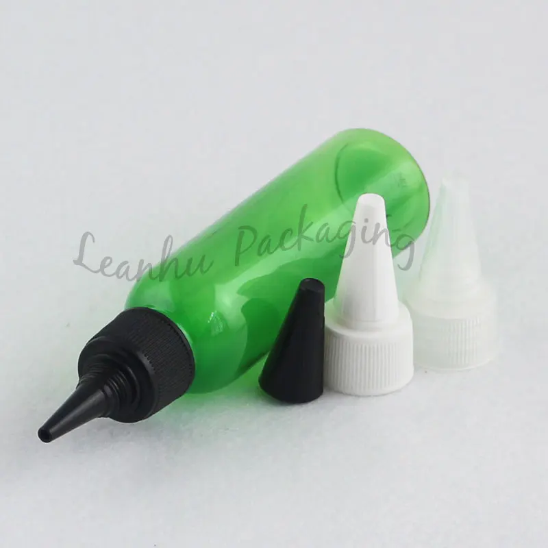 Зеленый пластиковый флакон для электронного джема 60 мл крема лосьона пустые