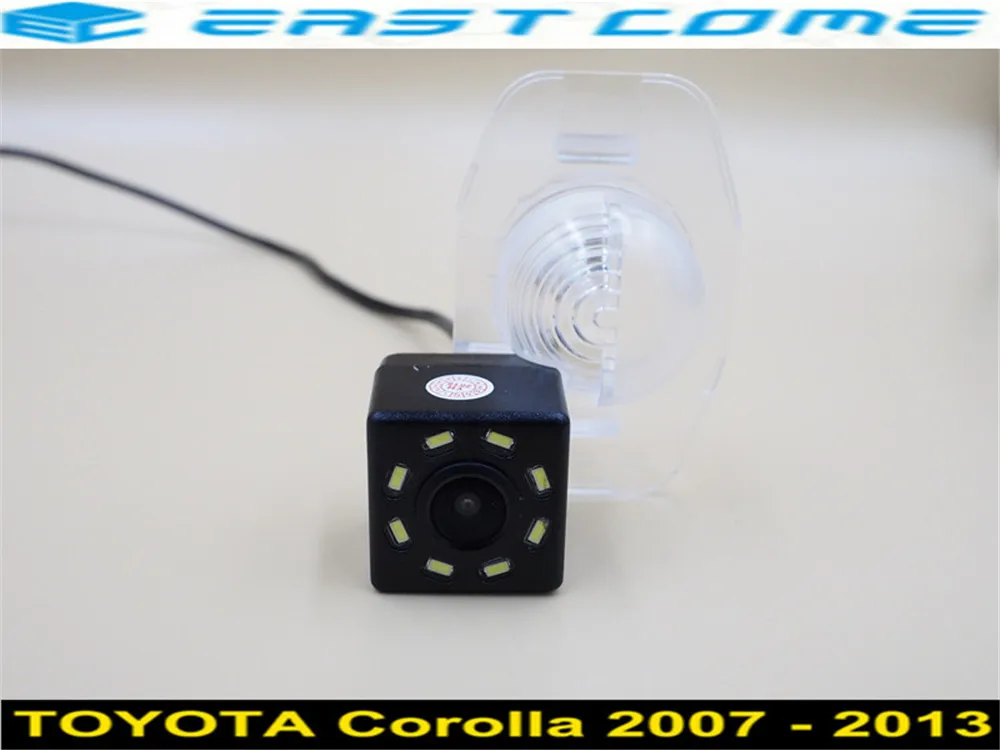 Автомобильная камера заднего вида с 8 светодиодами и ночным видением CCD для TOYOTA