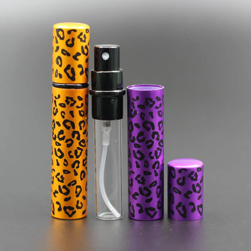 Пустой флакон для духов с распылителем 15 шт./лот 8 мл стеклянный леопардовым