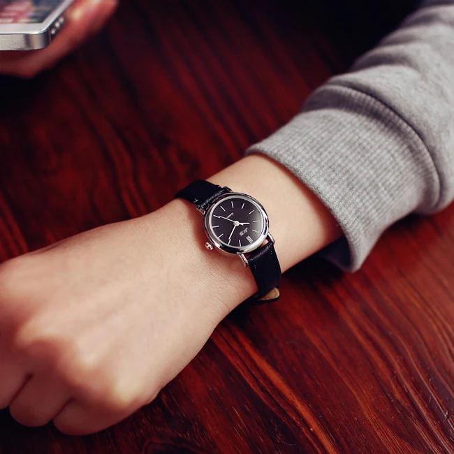 Модные женские туфли платье часы Винтаж пояса из натуральной кожи ремень