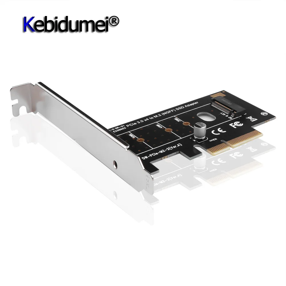 

Kebidumei M.2 NVMe SSD NGFF к адаптеру PCIE X4 M Key интерфейсная карта Suppor PCI Express 3,0 X4 2230-2280 Размер M.2 полная скорость хорошая