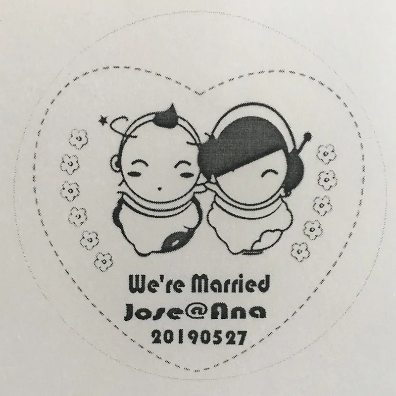 Свадебная печать индивидуализированный самостоятельный бизнес-адрес для