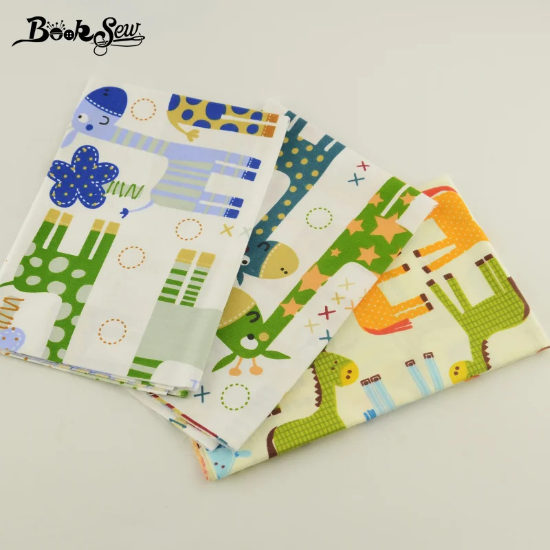 Тканевая саржевая ткань Booksew 100% хлопок 40х50 см детские постельные принадлежности
