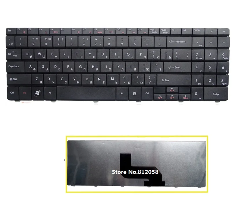 Новый ноутбук RU клавиатура для шлюза NV52 NV54 NV53 NV58 NV56 русская клавиатура|ru keyboard|gateway