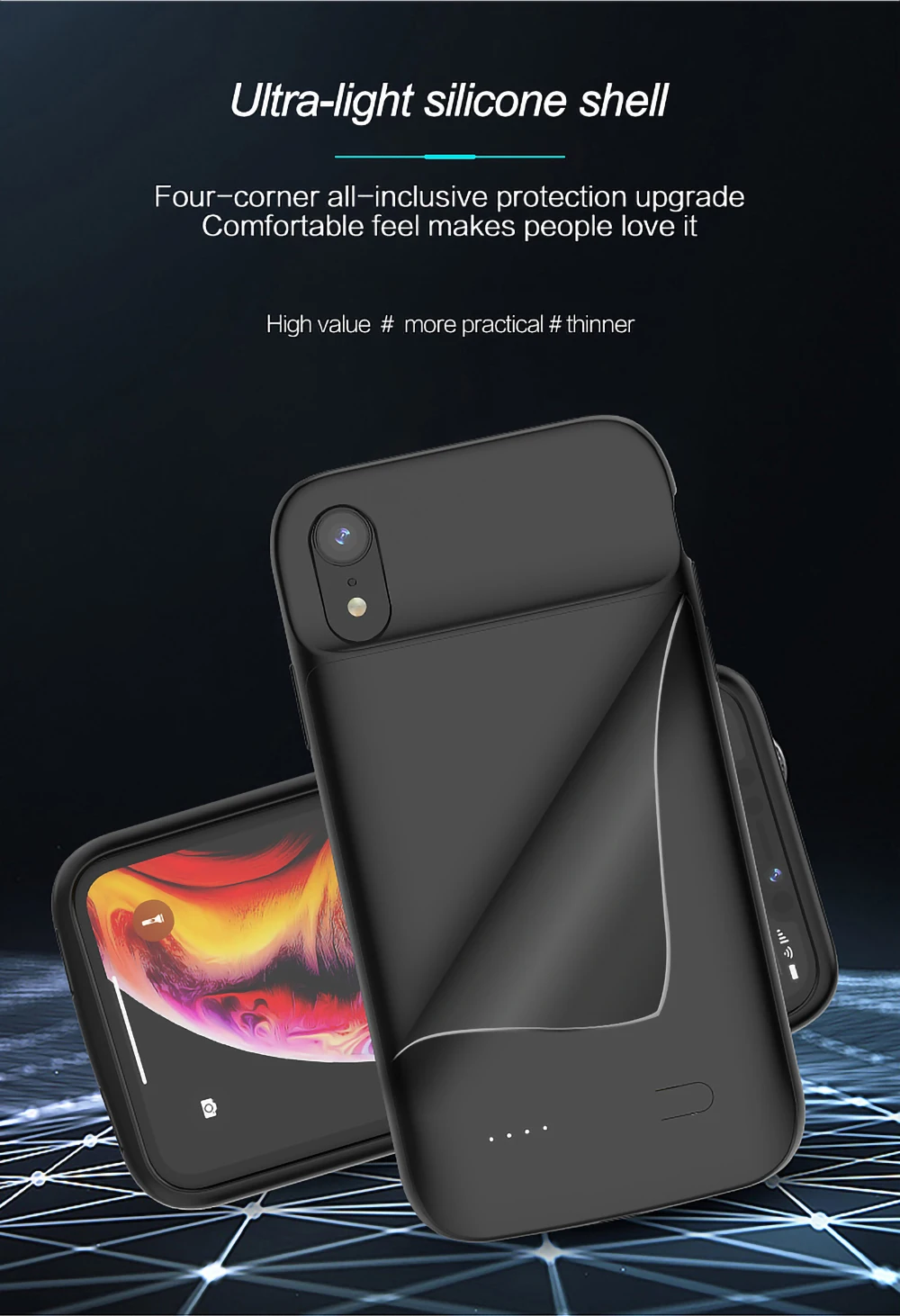 Внешний аккумулятор 3100 мАч зарядное устройство для iPhone 6 6s 7 8 чехол 5000 телефон