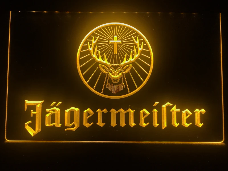 R061 Jagermeister светодиодный неоновый светильник с головой оленя
