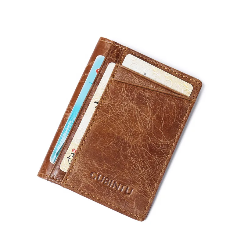 Мужской минималистичный Rfid защитный чехол твердый кошелек для карт и