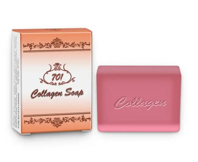 collagen soap Коллагеновое мыло для умывания лица, эссенция ручной работы, Косметическое Мыло для лица, увлажняющее глубокое очищение, 80 г, коллагеновый дневной и ночной крем - Цвет: collagen soap