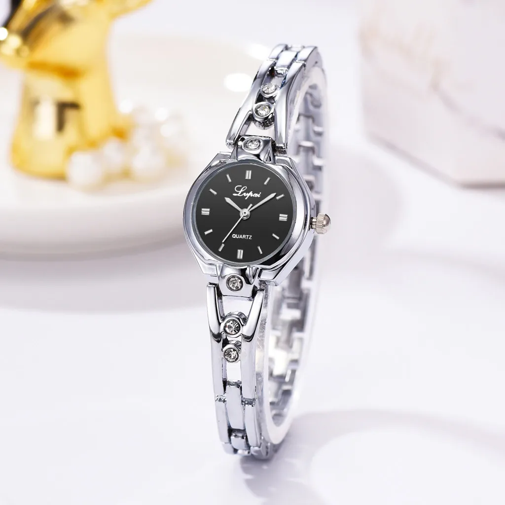 Lvpai женские часы Топ Бренд роскошные золотые браслет со стразами reloj mujer montre