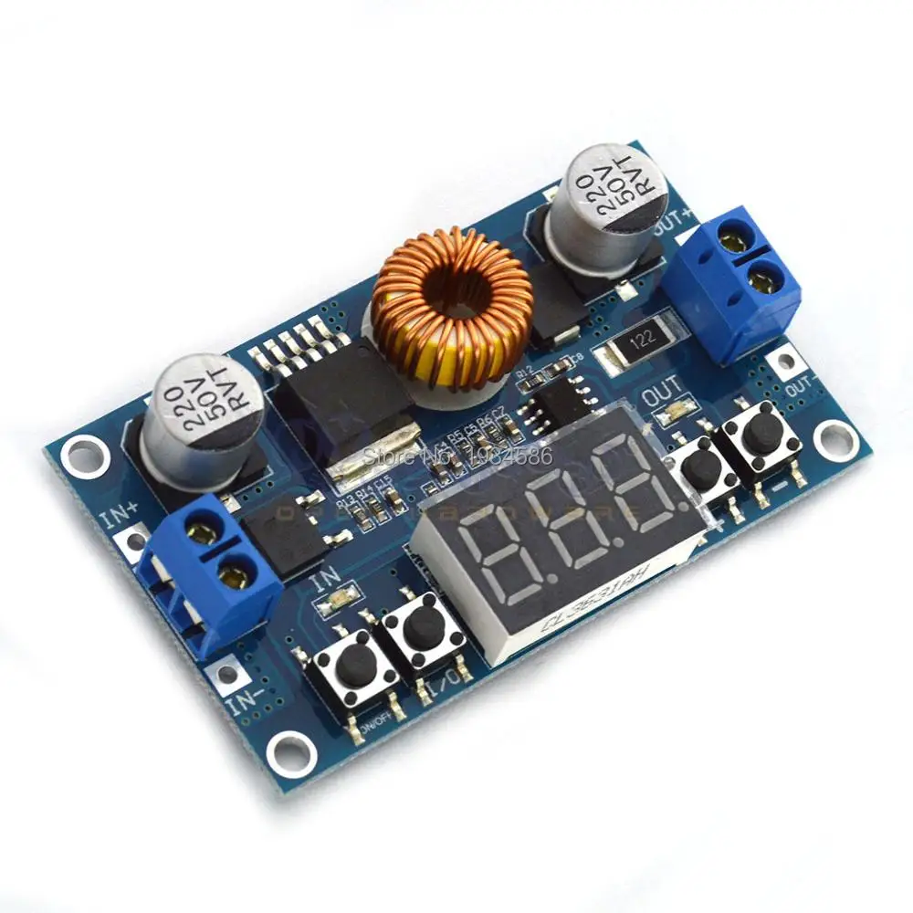 Цифровой вольтметр Регулируемый понижающий преобразователь с 5-36 в DC на 1 2-32 12 В 5 9