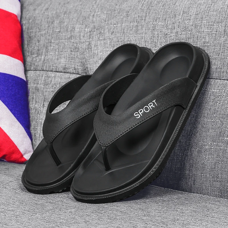 

Flip Flops Men Slippers Men Beach Breathable Summer Man Causal Shoes Male Slippers Slip on Chaussure Homme Klapki Plus Size 45