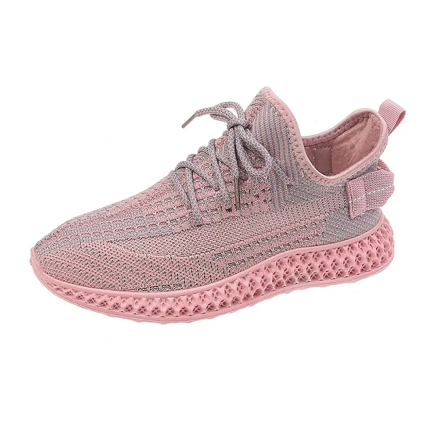 pink Searkers/женская повседневная обувь; амортизирующая zapatillas mujer deportiva tenis masculino; удобная износостойкая обувь; zapatos de mujer - Цвет: pink