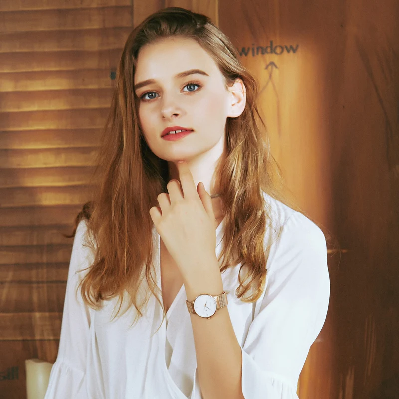 Мужские и женские наручные часы Bestdon ультратонкие кварцевые из нержавеющей стали