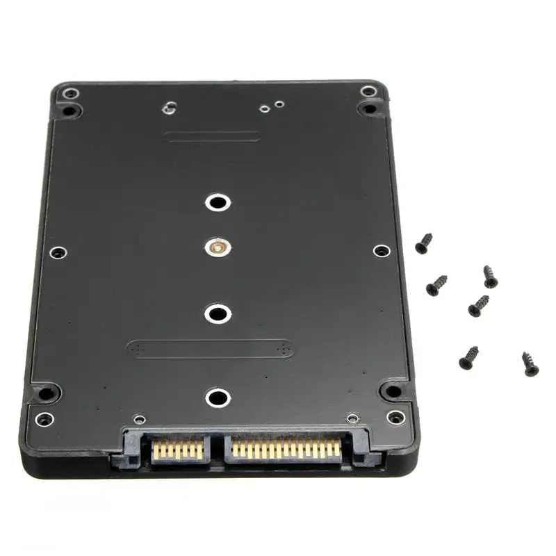 Чехол-адаптер для конвертера B+ M Key Socket 2 M.2 NGFF(SATA) SSD to 2,5 SATA адаптер для карты с черным Чехол
