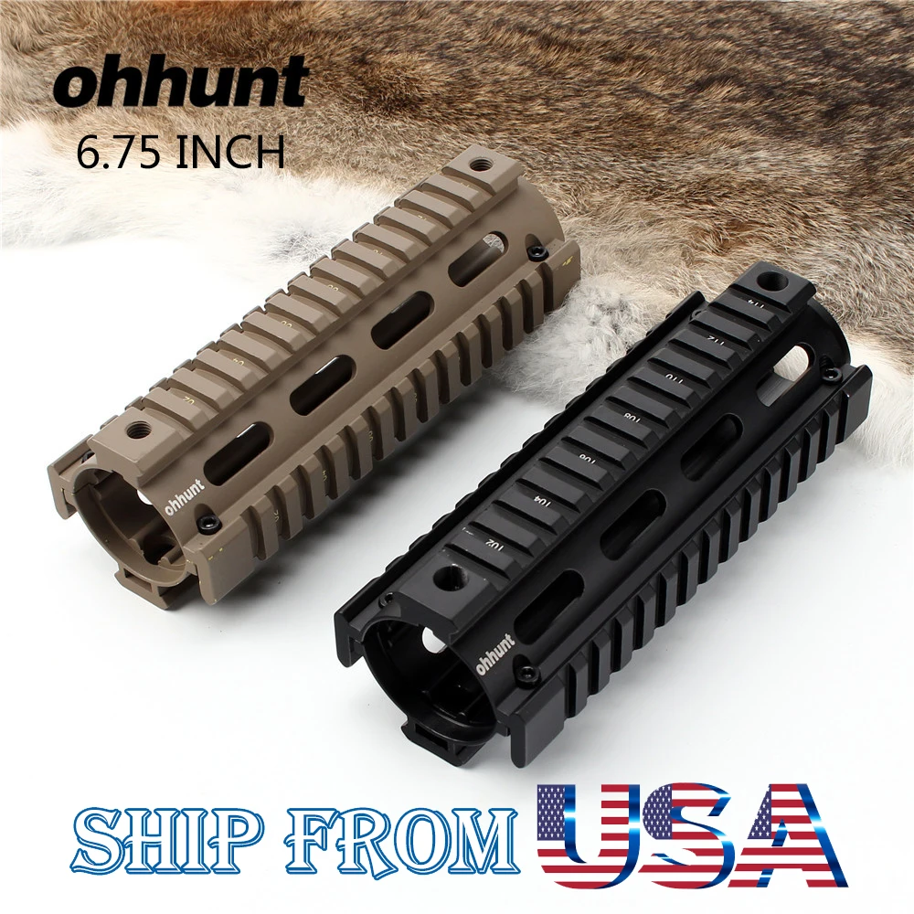 Ohhunt 3 93 &quot6 75&quot Карабин Длина 2 шт падение в Quad Rail система обработки черный Тан