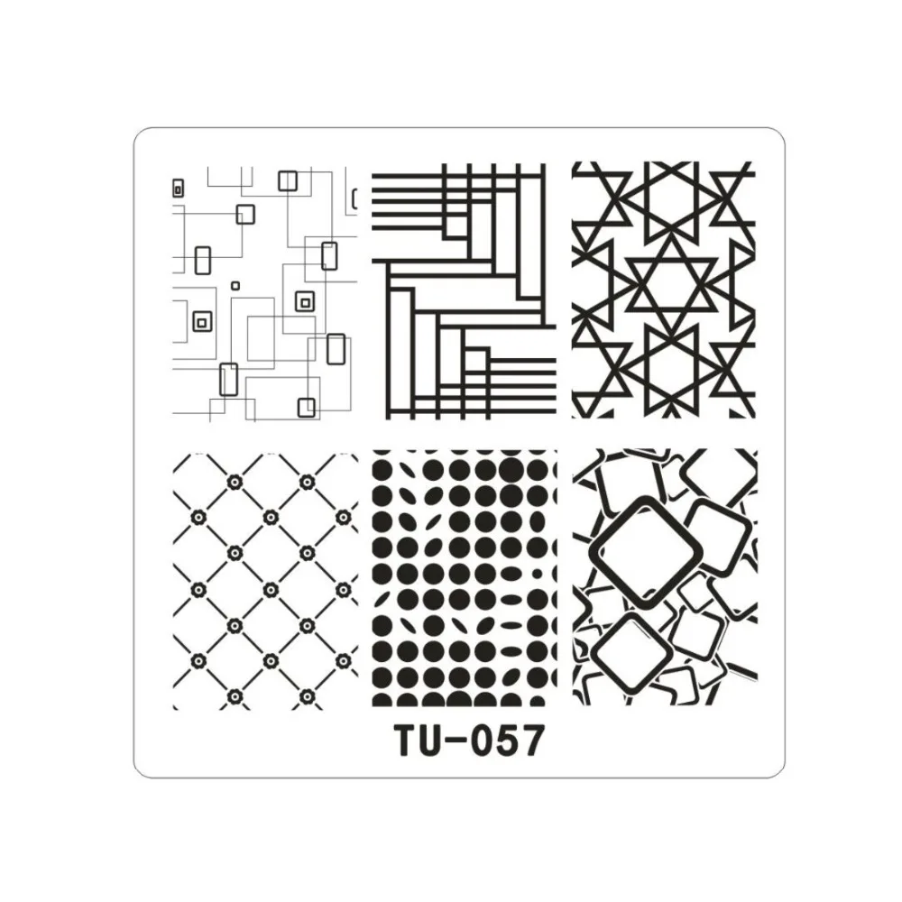 Штамп Mezerdoo с иллюзионным рисунком для дизайна ногтей штамп сделай сам маникюрный