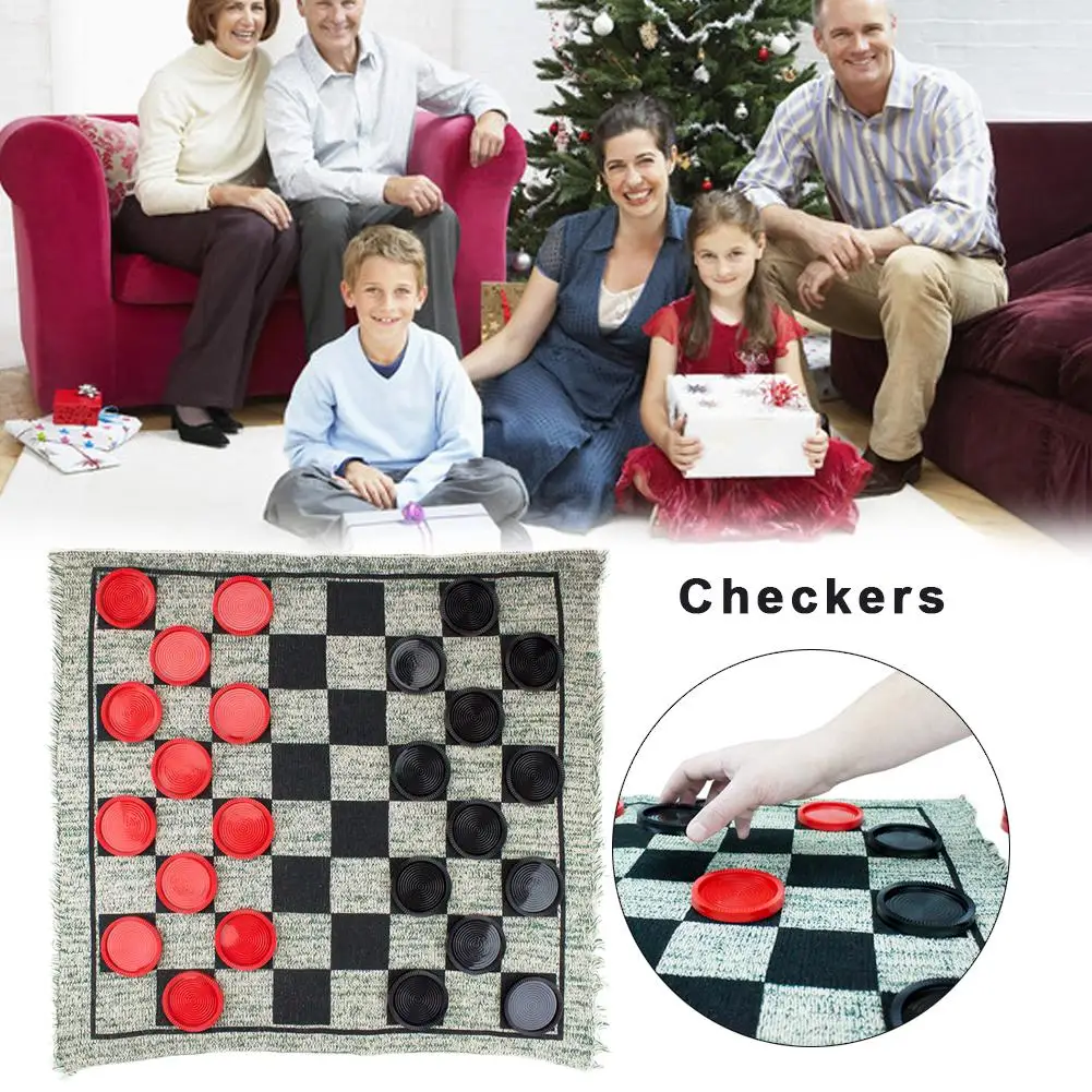 Открытый комнатное активность гигантский 3 в 1 шашки трек Дорожный смешная игра