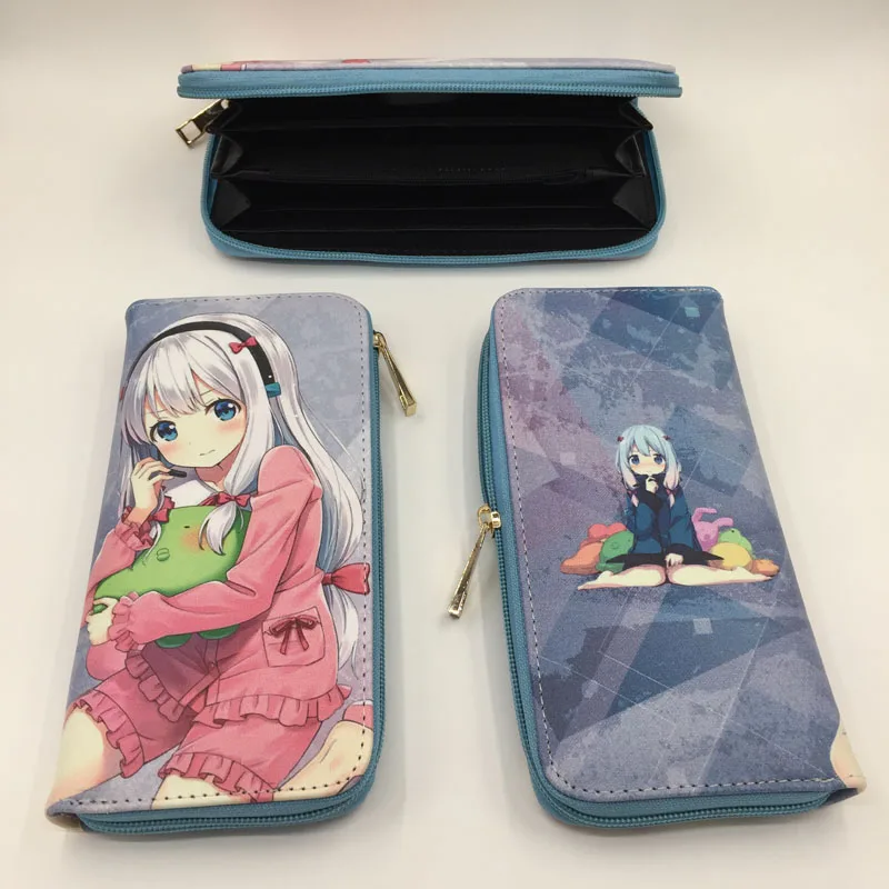 Новые товары: аниме Гравити Фолз/Eromanga Sensei Izumi Sagiri PU длинный кошелек/клатч для сотового телефона/портативный кошелек с Zpper - Цвет: Izumi Sagiri  1