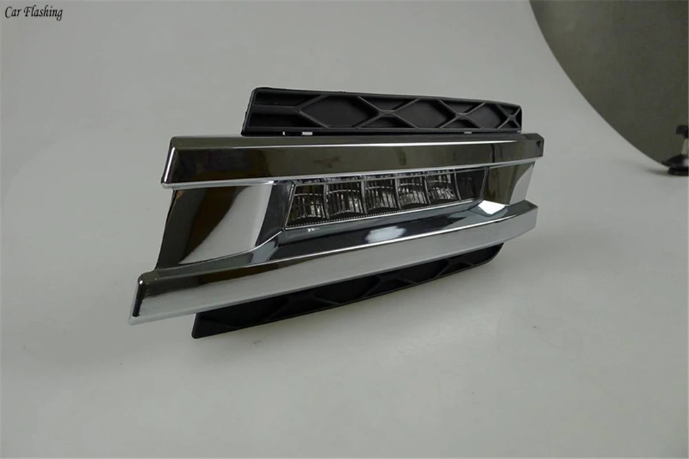 Автомобильный мигающий для Mercedes W164 GL320 GL350 GL420 GL450 GL550 2006-2009 Автомобильный светодиодный DRL дневные ходовые огни противотуманные фары