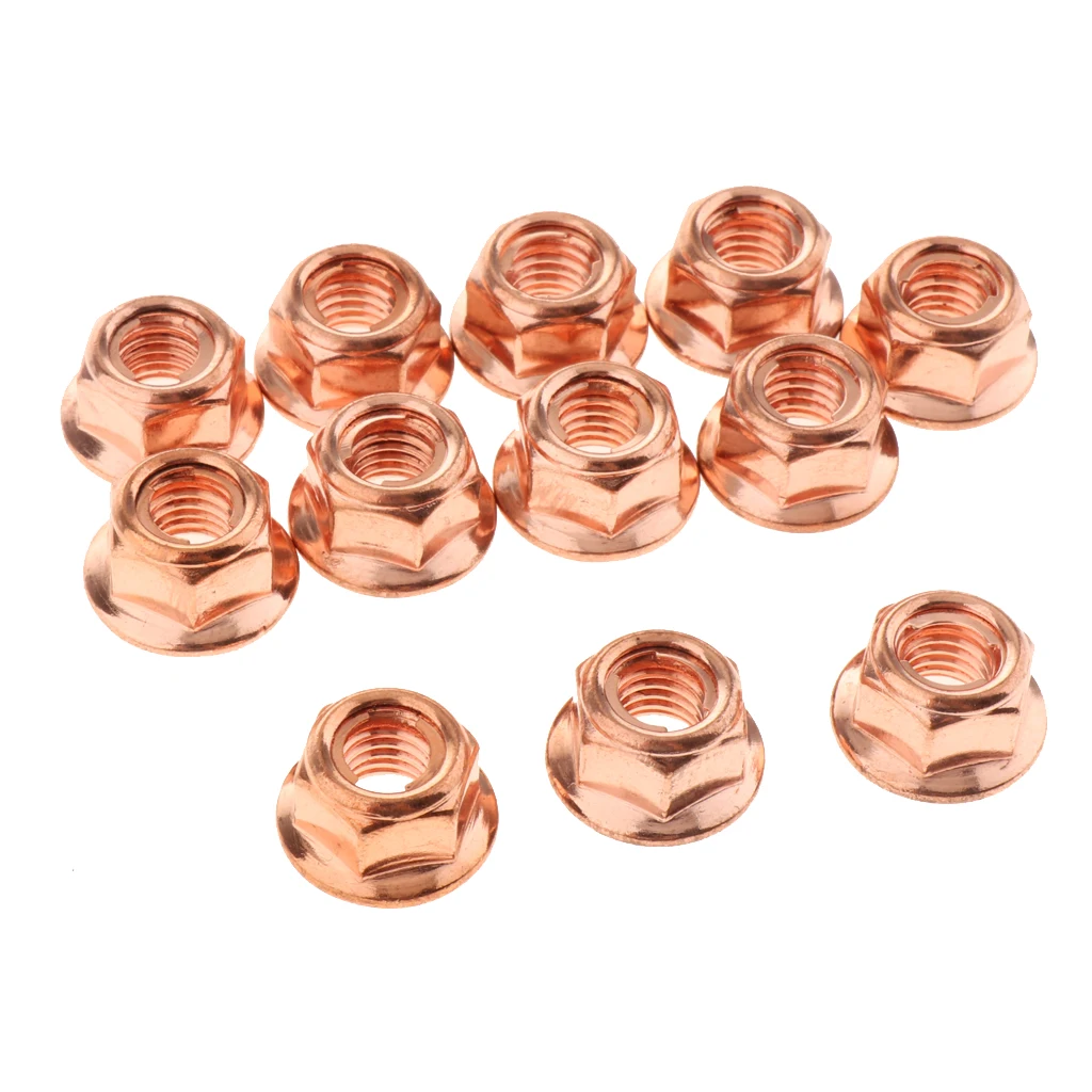 

12x M8 Iron Nuts Turbo Exhaust Stud Hex Nuts for BMW 3 Series E30 OEM #A1201420072 Turbo Exhaust Manifold Stud M8 Hex Nut Screws
