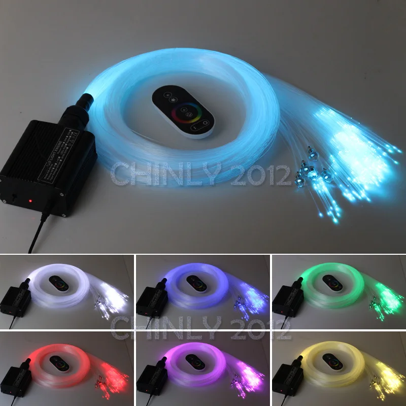 Оптоволоконный светильник 16 Вт RGB светодиодный Звездный потолочный комплект